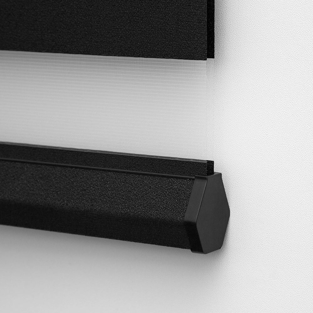 ToperBlinds Light Filtering Cascade / Zebra Shades 70% Blackout DR-D032-Los Angeles